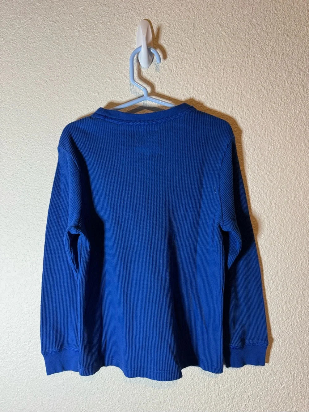 Kids Classic Royal Blue Thermal Long Sleeve Shirt